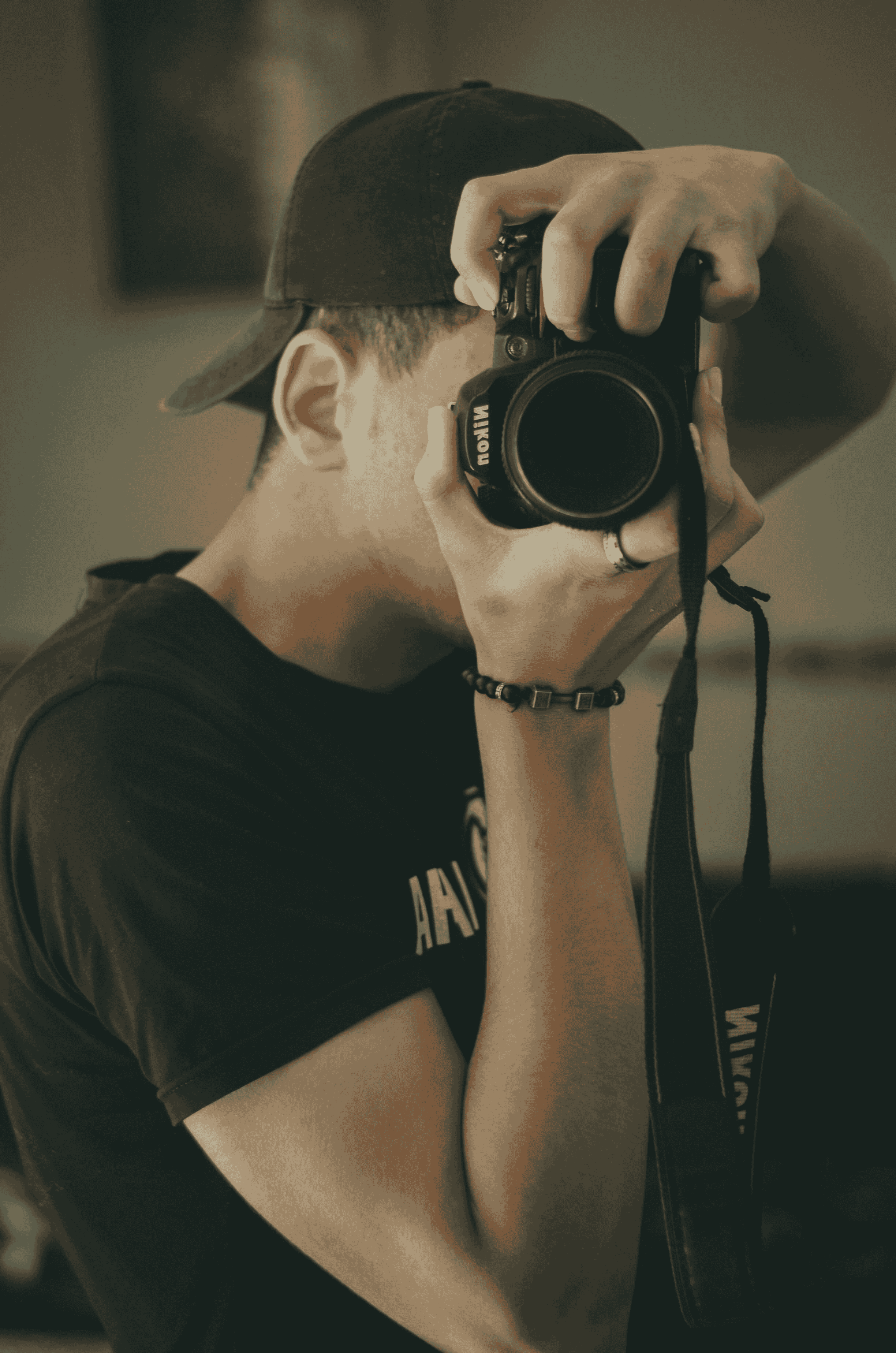 Photographer taking a shot